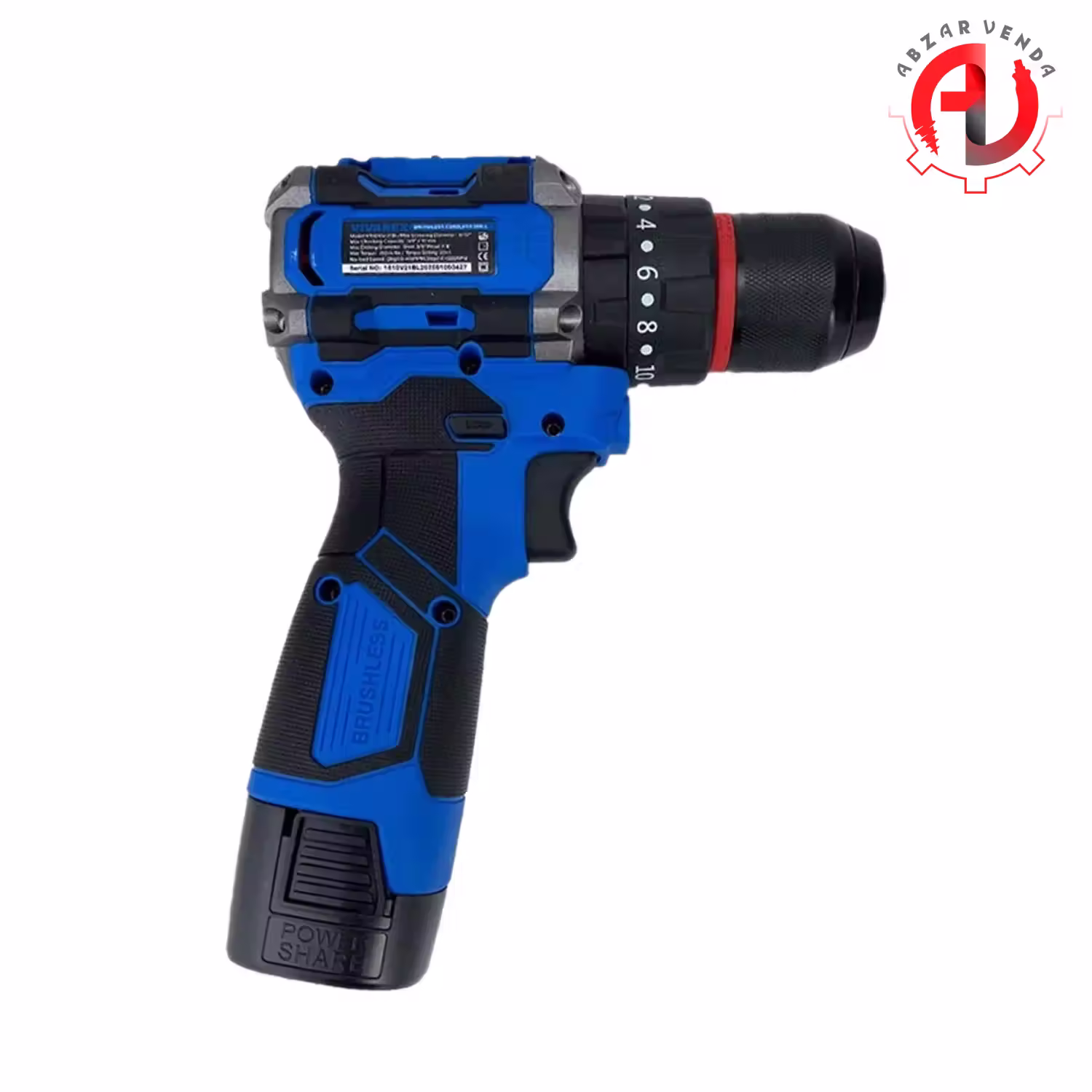 دریل شارژی 16/8 ولت براشلس ویوارکس VR1610V-21BL